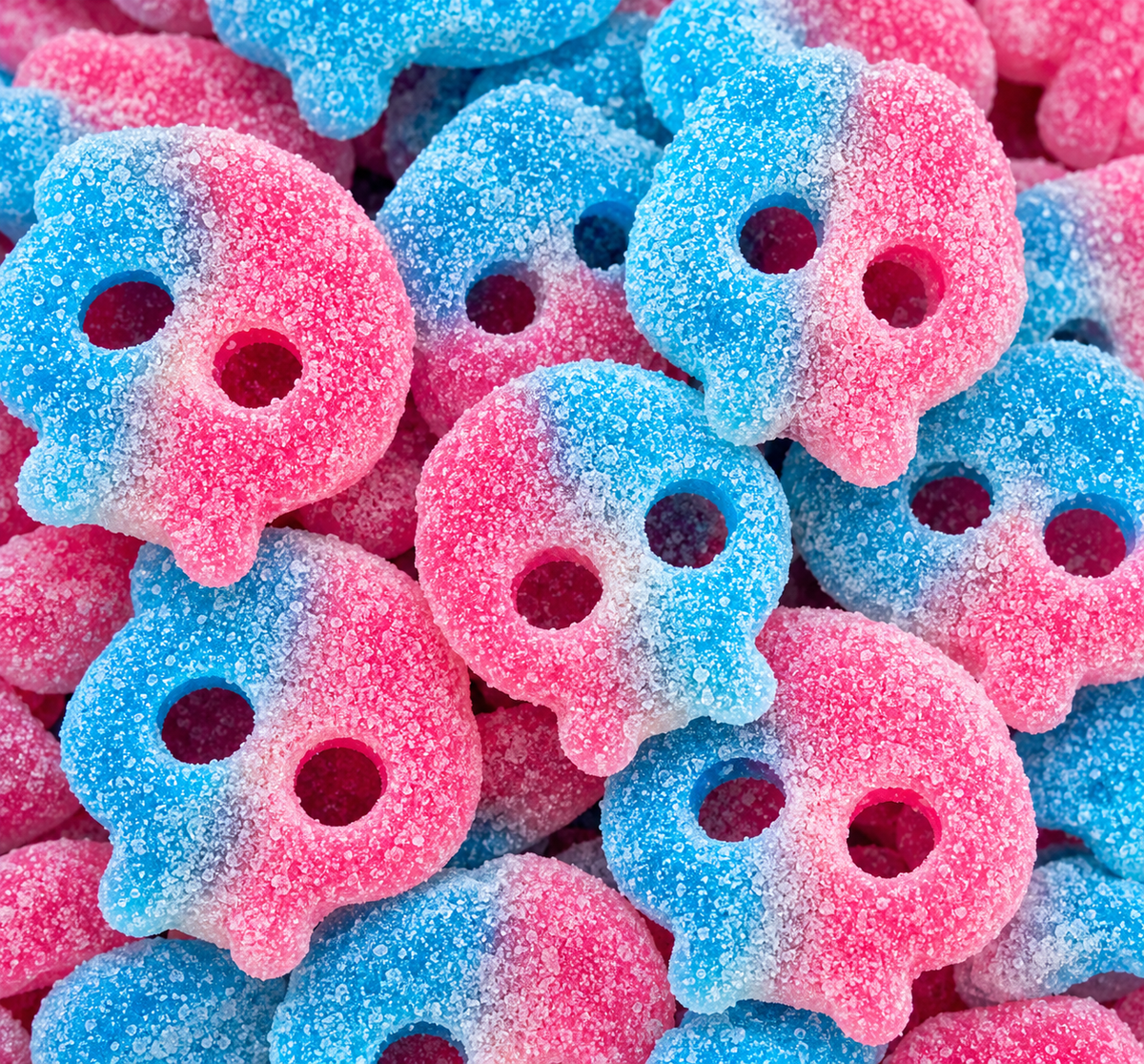 Crâne Bubblegum Acidulé Lollywood  ( 100 g )