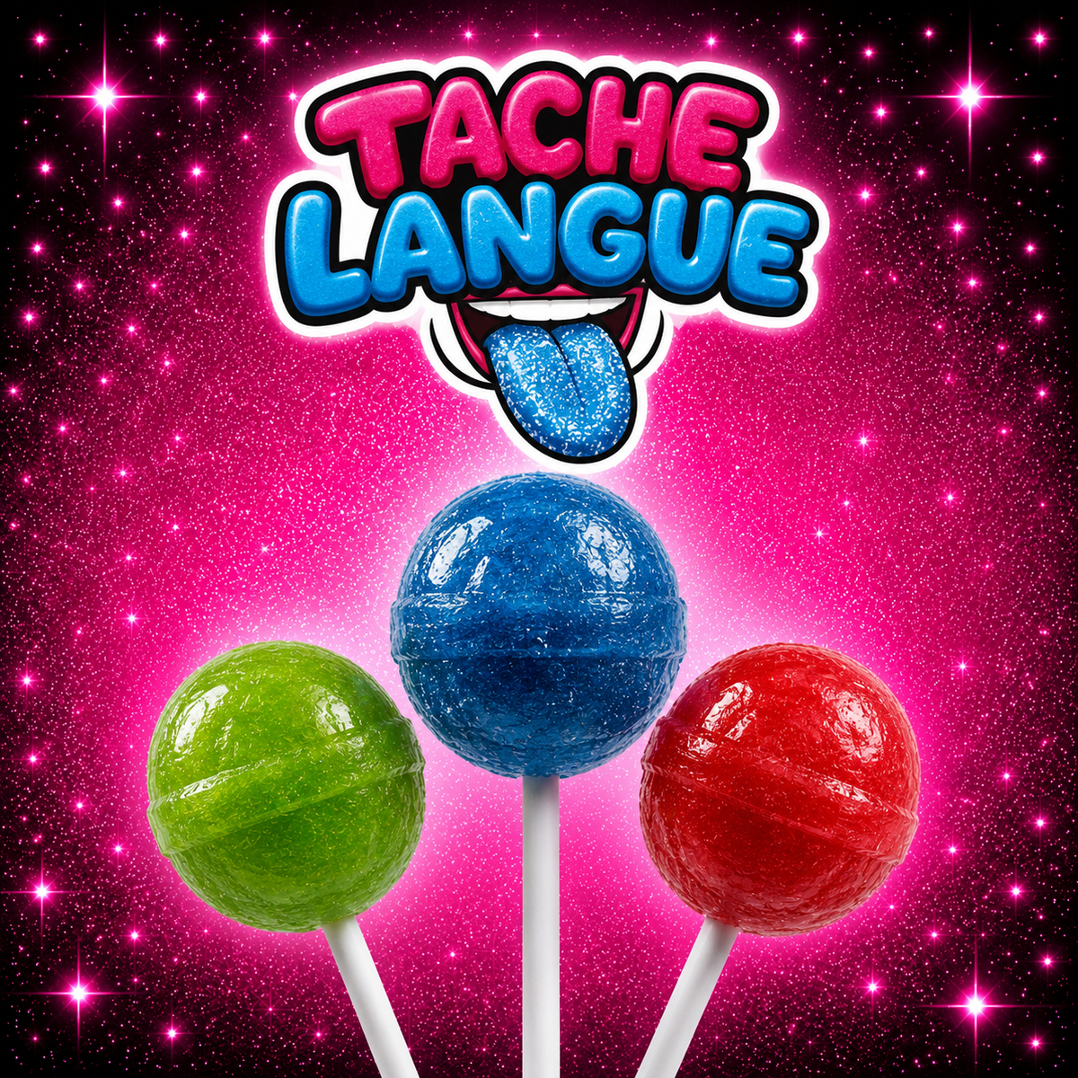 Sucette Acide Tâche Langues ( 5 pièce )
